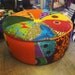 Sit on this: An Afro-technicolour Footstool from Ray Clarke Upholstery & Design