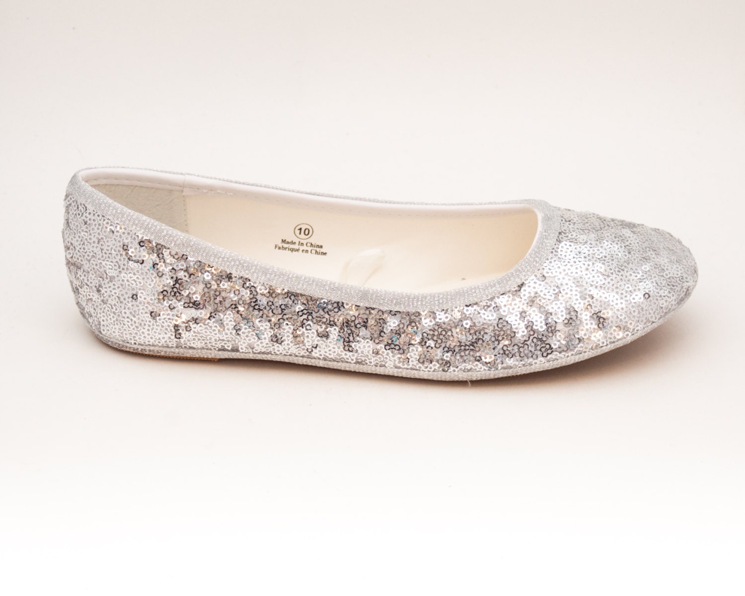sequin ballerina slippers