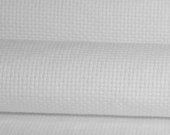 DMC/Charles Craft Aida Cloth - choose fabric Count and Size - White, Brand New, 11 Count, 14 Count, 16 Count, 18 Count, 22 Count