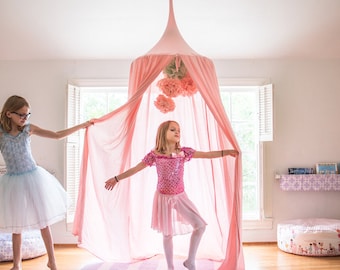 Play Canopy - Blush Pink - Hanging Princess Tent - Made to Order
