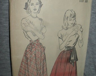 Vintage Advance Pattern - Flared Skirt - 1950s - # 4697