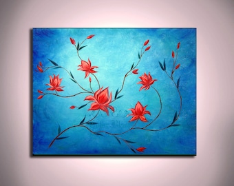 PURITY- Mounted Print. Big Size. Lotus Art. Free Shipping. Ready to be displayed.