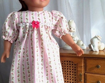 18 Inch Doll Clothes / Doll Nightgown / Nightgown / Doll Sleepwear / 18 Inch Doll Clothing / Doll Accessories / American Girl Doll - 6003