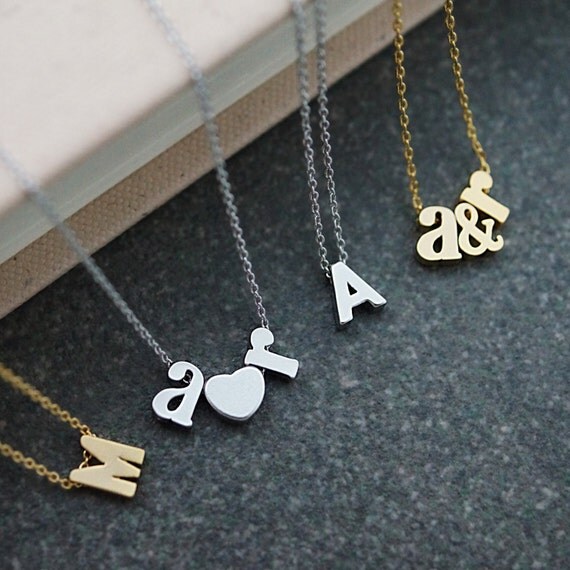 Personalized Letter Necklace initial Necklace Dainty letter