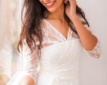... sleeve bridal wrap, lace wedding jacket, white lace shrug, bridal lace ... sleeve bridal wrap, lace wedding jacket, white lace shrug, bridal lace