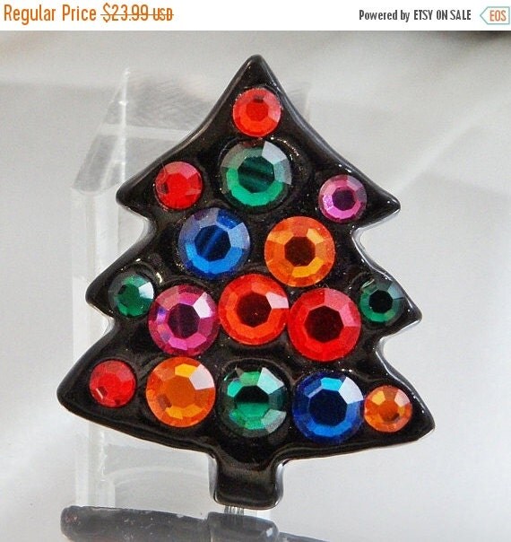 fall sale vintage christmas tree brooch black porcelain fall sale vintage christmas tree brooch black porcelain
