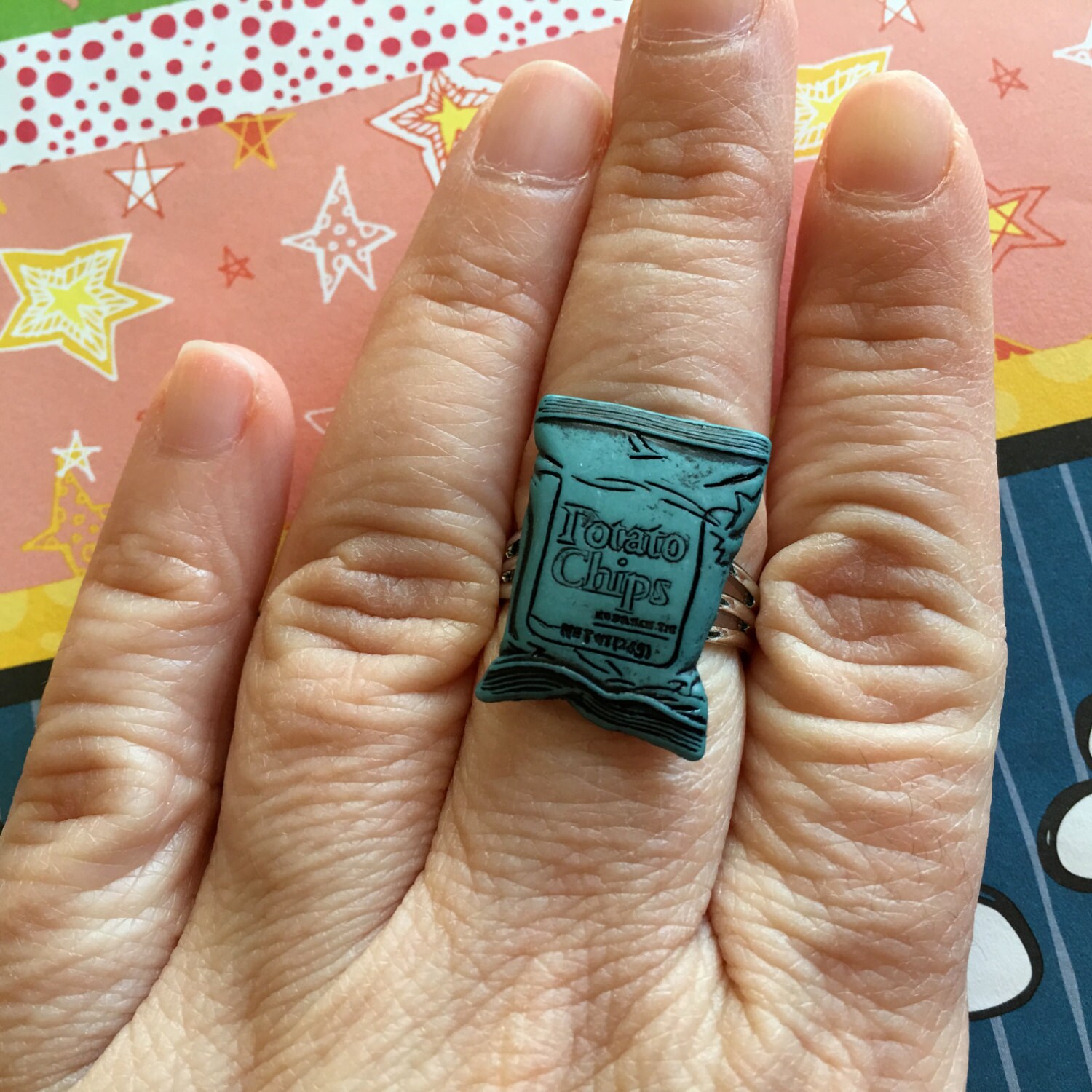 Potato Chip Bag Ring Potato Chip Ring Food Jewelry Under