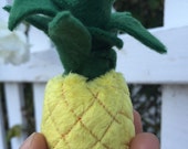 Pineapple Mini Plush Toy - Small Pineapple Plushie - Smerican Doll Miniature Food - Smallest Plush Pineapple Pretend Play Food Toy