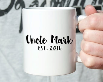 Uncle Gift Pregnancy Announcement to Uncle Pregnancy Reveal to Uncle Personalized Pregnancy Announcement Ideas Mug Uncle Coffee Mugs