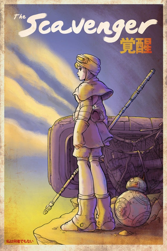 THE SCAVENGER Star Wars Inspired Nausicaa Mashup Movie Poster