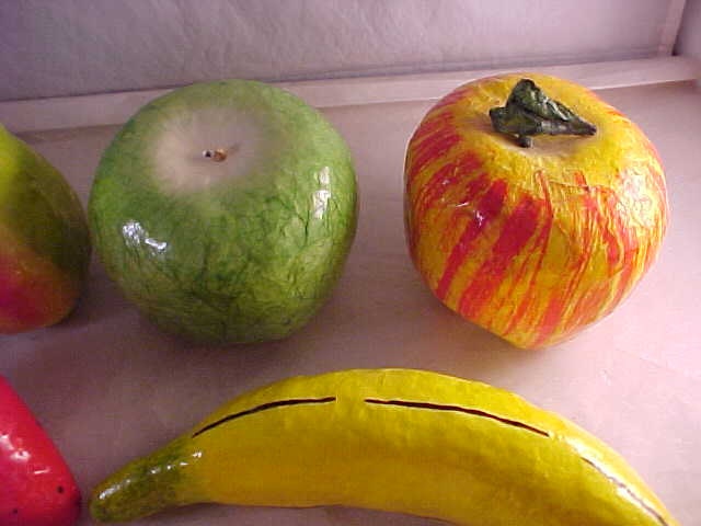 Paper Mache Fruit 8 Pieces For Centerpiece Fruit Bowl