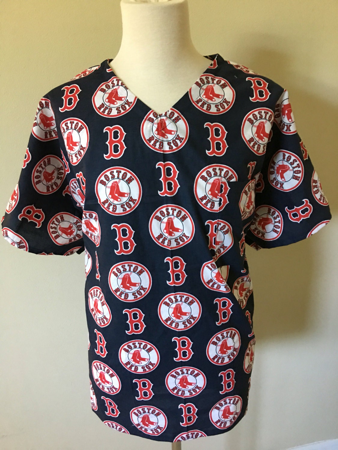 Boston red sox scrub top major league baseball medical scrub