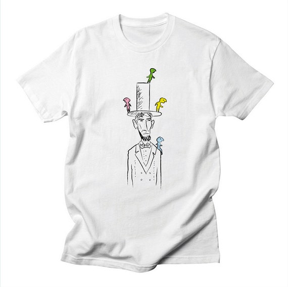 The Things That Lived On Lincoln - Mens / Womens illustrated T-shirt / Tee by Oliver Lake - iOTA iLLUSTRATiON