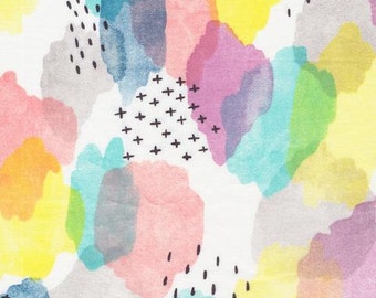 Boho fabric, Organic Fabric, Quilting Cotton, Apparel fabric, Floral fabric, Rainbow Fabric, Canvas print cotton,nursery fabric, Cloud9