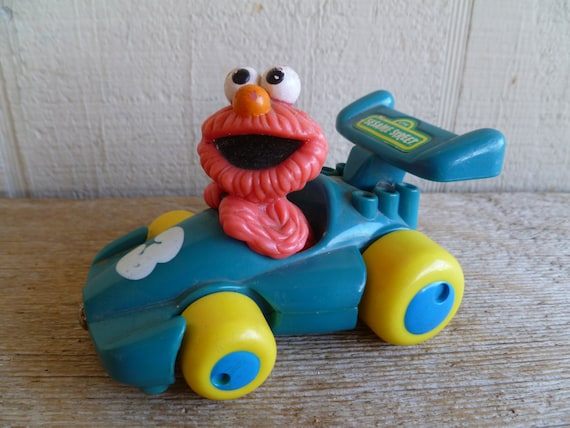 Sesame Street Elmo Race Car Cake Topper