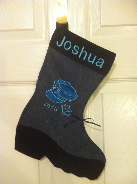 Police/Sheriff/Law Enforcement Officer personalized stocking