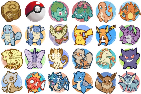  Pokemon  Stickers