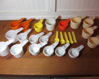 Tupperware Measuring Cups & Spoons, Choose Size and Color