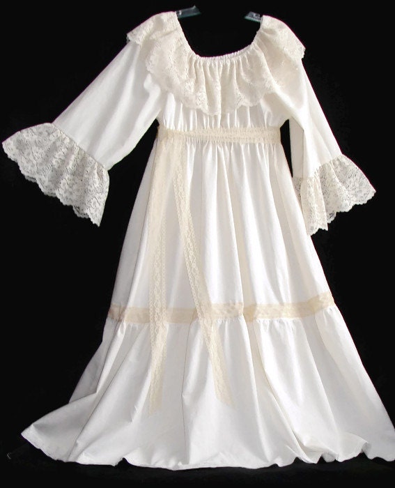 Victorian Peasant dress Custom wedding dress plus size wedding