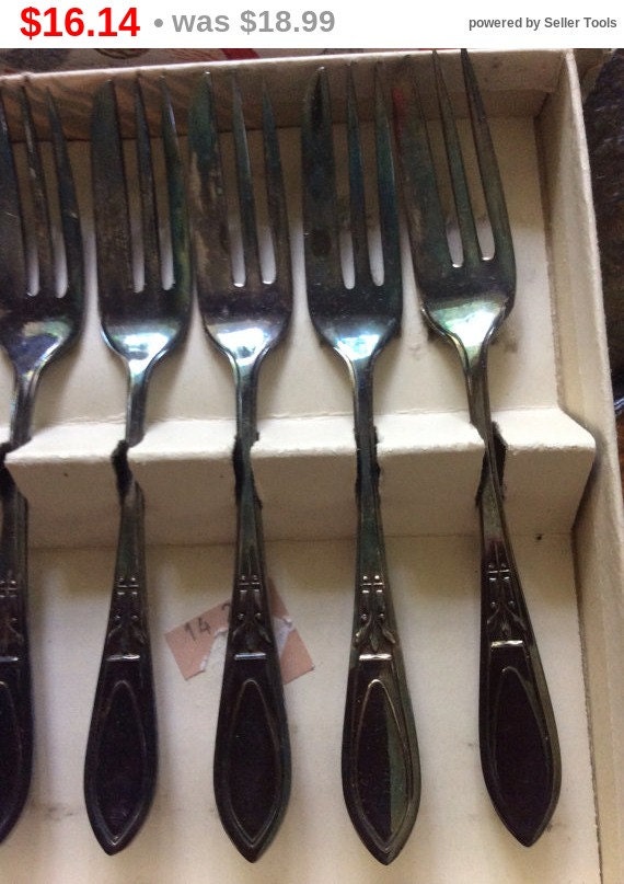 Vintage Sheffield, England pastry forks