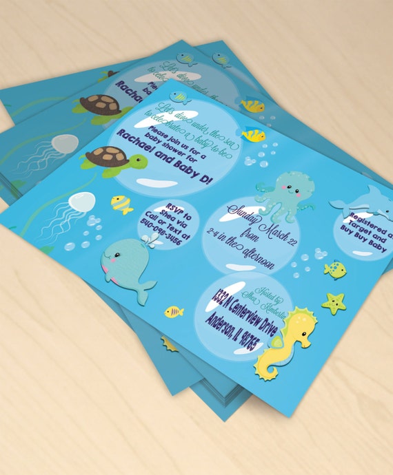 Download Bubbly Sea Creatures Printable Baby Shower by ...