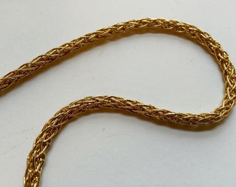 Gold coloured cord, french made (cordon lurex), for broderie d'art