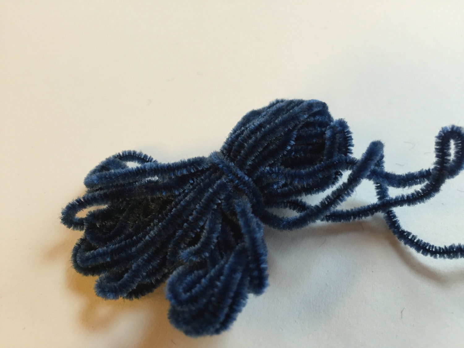 Blue Chenille Thread for Haute Couture Embroidery, Lesage Embroidery