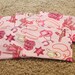 FIVE Cloth Napkins--Kid Size--Pink Cowgirl