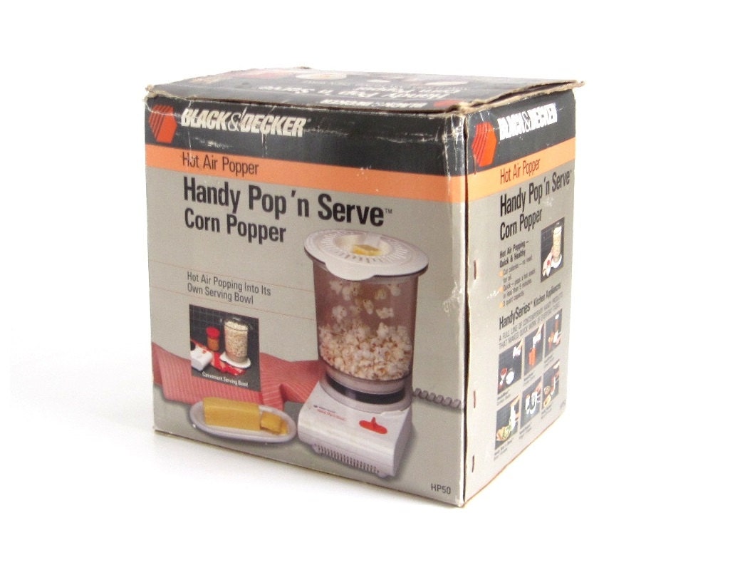 Black Decker Handy Pop N Serve Popcorn Popper Used