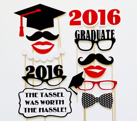 Items similar to Graduation Photo Booth Props . Class of 2016