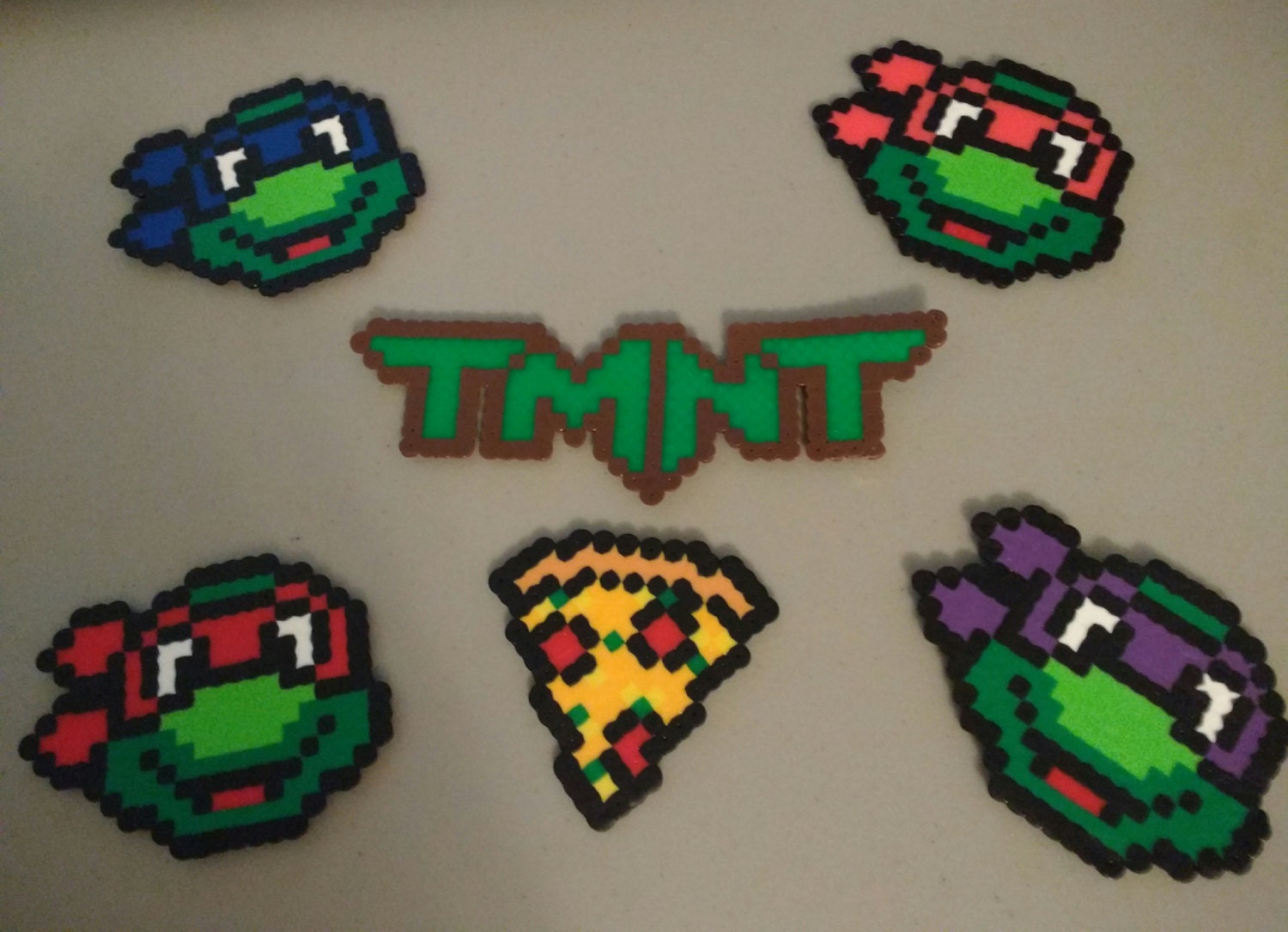 Teenage Mutant Ninja Turtle Perler Bead Sprites