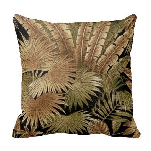 Tommy Bahama Outdoor Pillows Palm PillowsThrow Pillowblack
