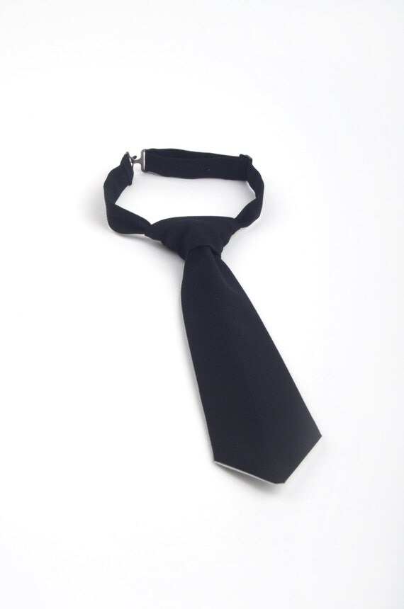 Black necktie boys black necktie black boys tie by DapperGent