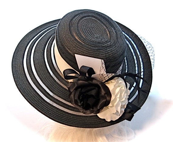 Black Derby Hat Women’s Hats Accessories Black & by Marcellefinery