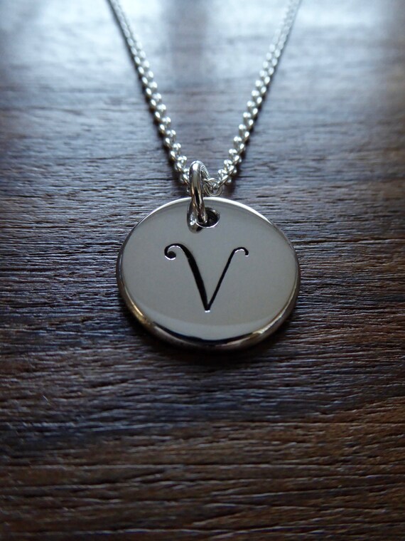 Letter v pendant Clearance