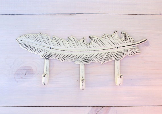 Feather Wall Hook Native Decor Rustic Southwest Metal YOUR