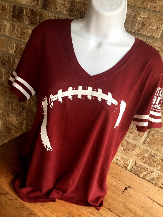 Short sleeve Football Laces T-Shirt FRONT only name or on