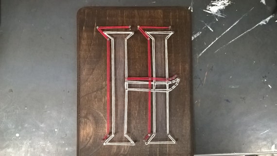 H string art di krystalfamous su Etsy