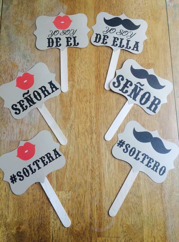 Spanish Wedding Photo Booth Props