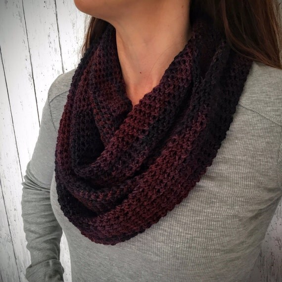 Crochet Scarf Pattern- Winter Feather Infinity Scarf- Sock ...