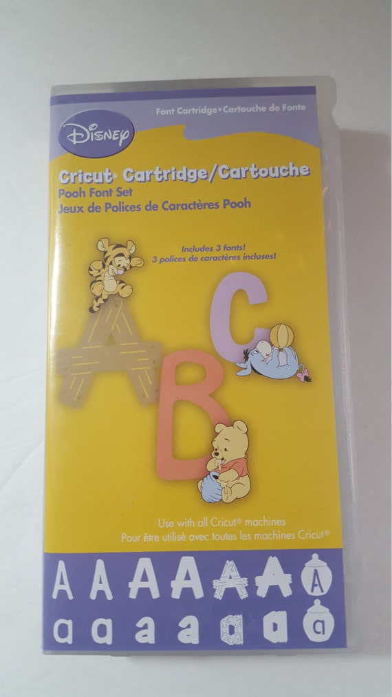 Cricut Cartridge Pooh Font Set by LenaGiftShop on Etsy