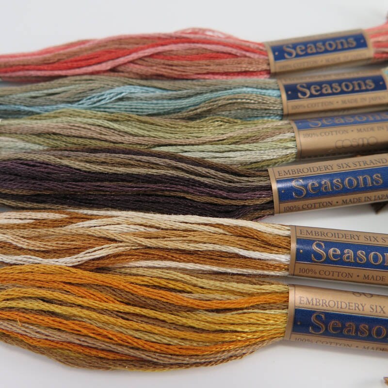 COSMO Seasons Embroidery Floss Set Lecien Cosmo 6 Strand