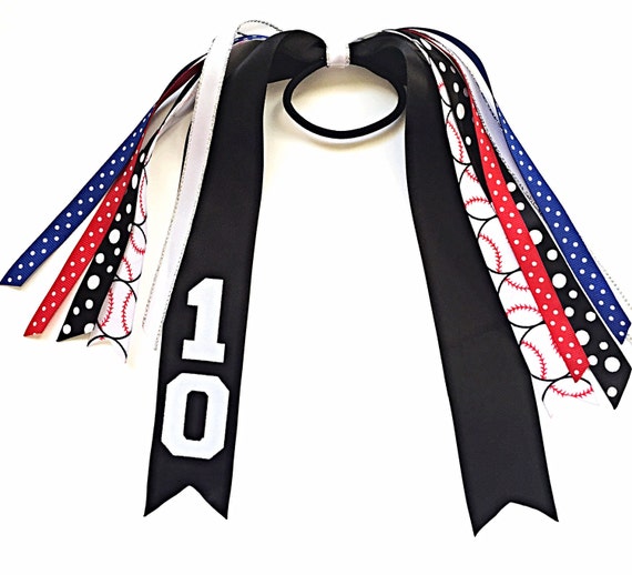 Custom Softball Bow Softball Hair Ribbons Custom Sport Hair
