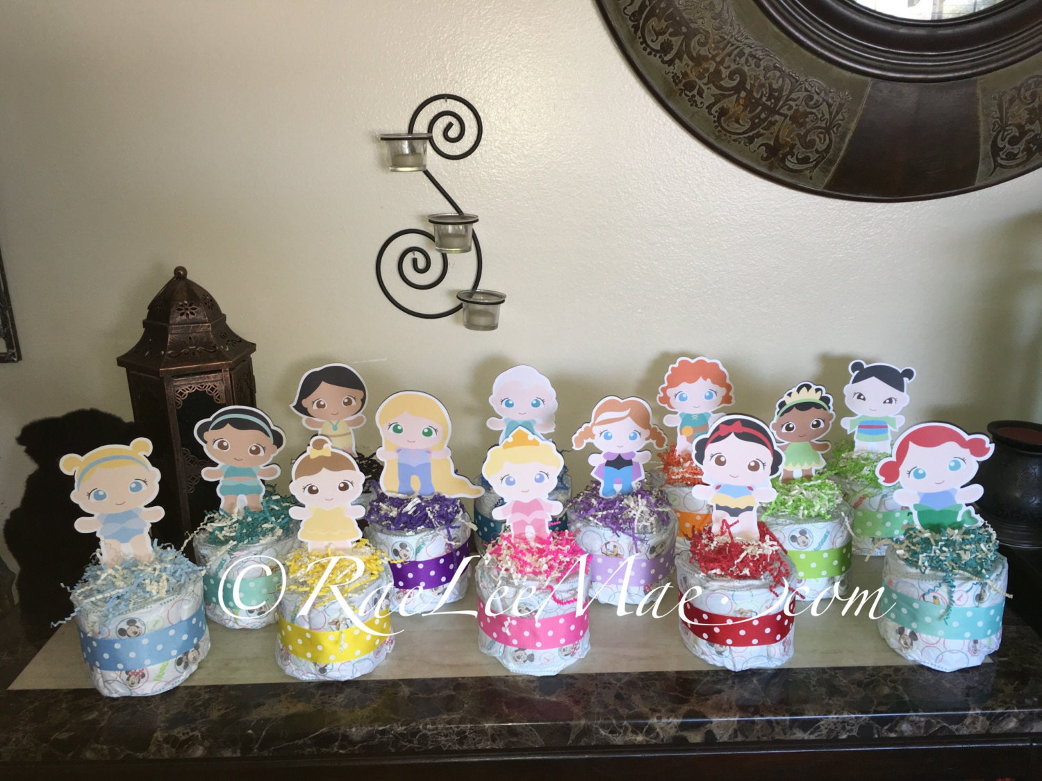 Baby Disney Princess Diaper Cake Minidisney Baby Princesses