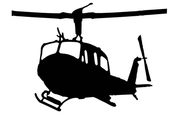 UH-1N Huey Helicopter Vinyl Sticker