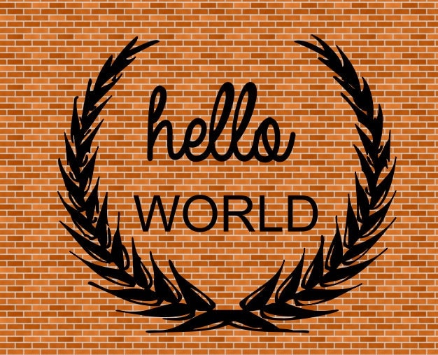 Download Hello World SVG File Instant Download Cutting by CoddsCloset