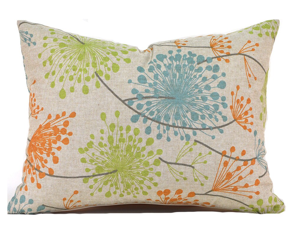 Lumbar Pillow Cover ANY SIZE Decorative Pillow Cover Floral