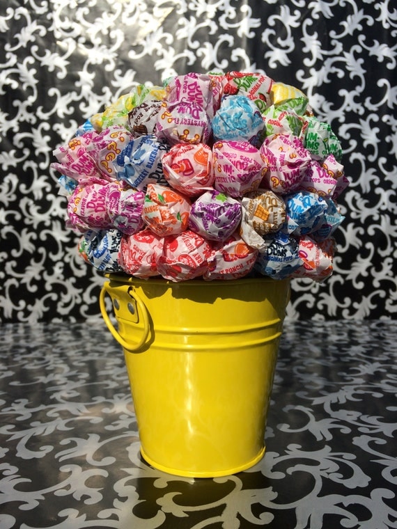 Yellow Dum Dum Lollipop Bouquet / Centerpiece