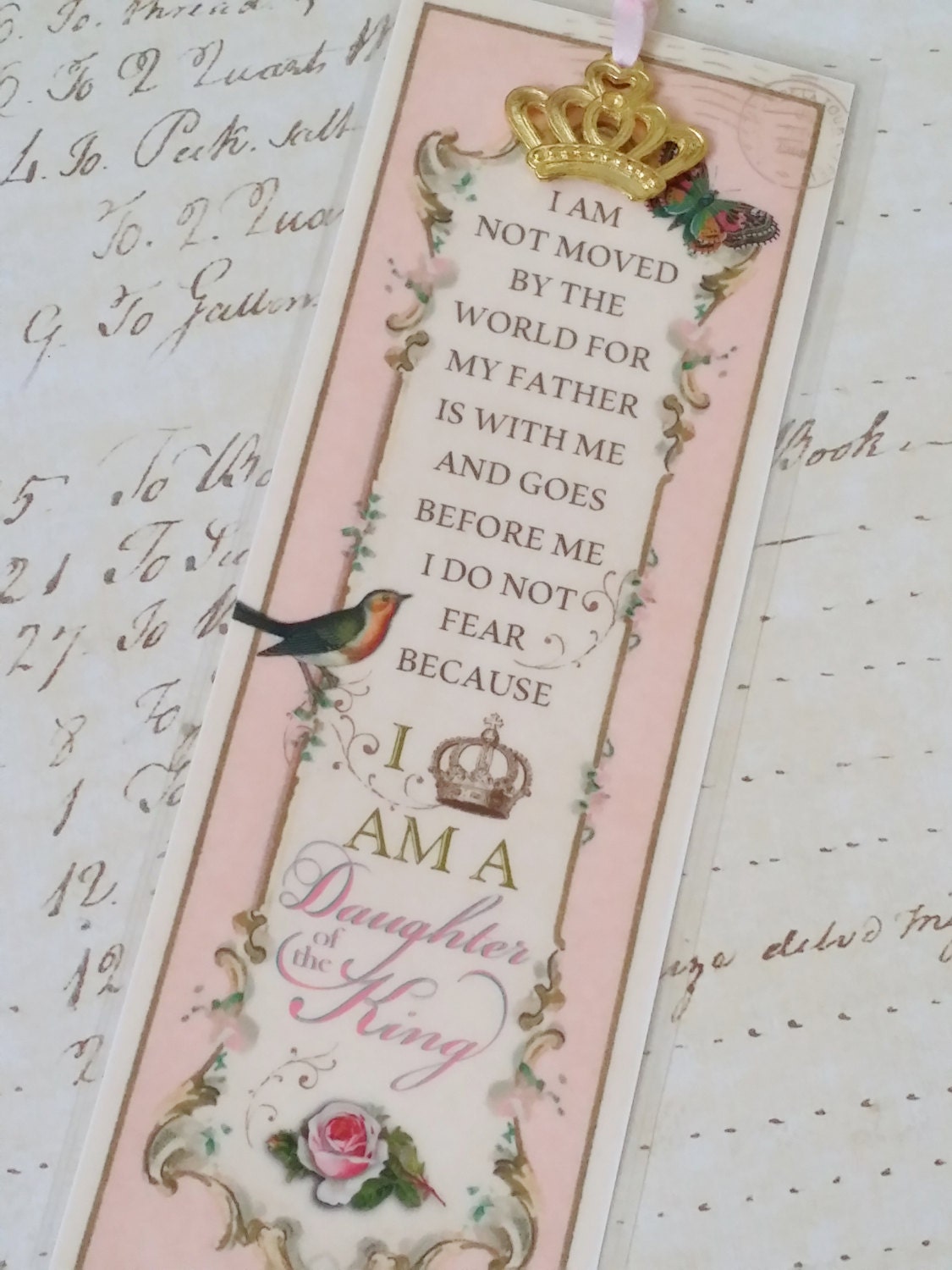 Daughter of the King Bookmark Princess by Strength4theJourney