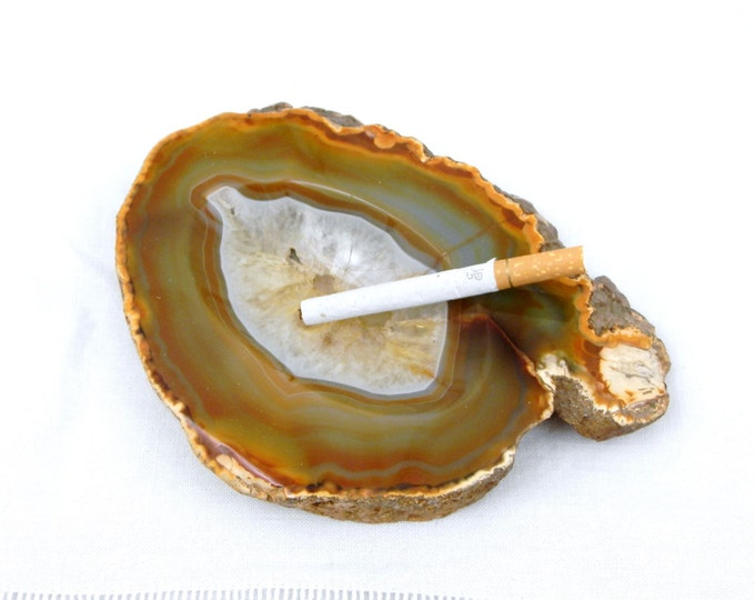 Large Vintage Carved Onyx Marble Agate Stone Nodule Slab Ashtray, Mid Century Decor, Retro, Man Cave, Semi Precious, Tobacciana, Smoking Large Vintage Carved Onyx Marble Agate Stone Nodule Slab Ashtray, Mid Century Decor, Retro, Man Cave, Semi Precious, Tobacciana, Smoking